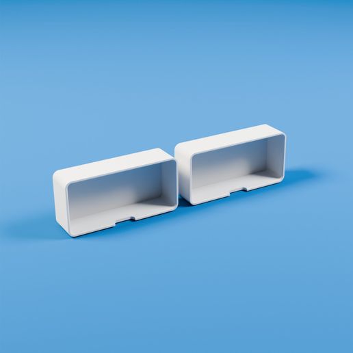 Rectangular Heater Cap Covers Pair — STL File | Display | Gift
