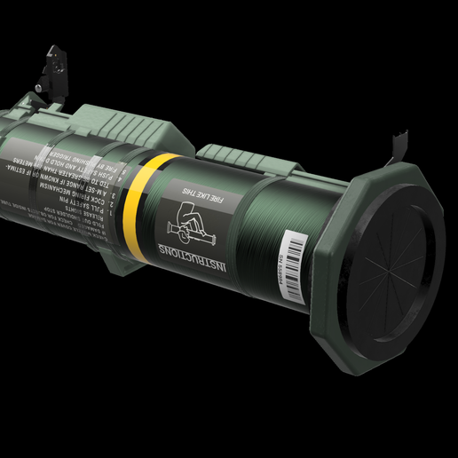 Файл STEP M136 AT-4 Rocket Launcher - Highly Detailed/Accurate Ver 3 🚀 ...