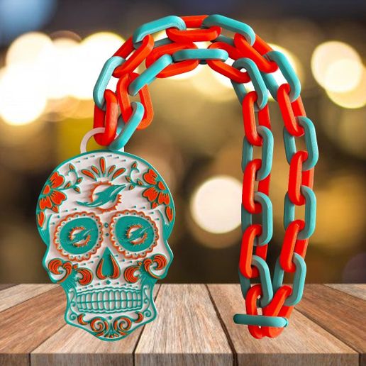 CADENA CALAVERITA MIAMI DOLPHINS NFL