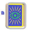 STL00687-1.png 1pc Intuition Tarot Card Mold