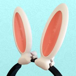 foto1.jpg Bunny Ears for headset / headphone