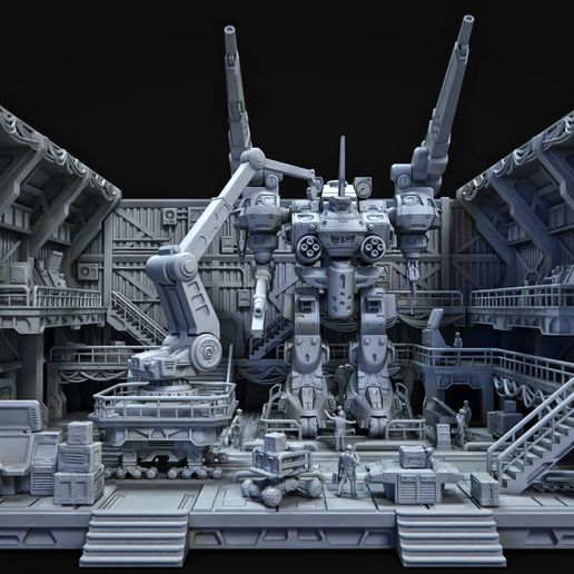 Destorid_Diorama_01.jpg Repair Bay Set Plus Mech