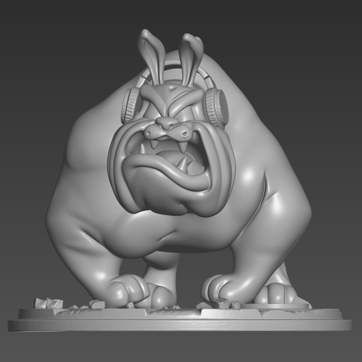 Spike Bulldog STL - Tom and Jerry Cartoon Character