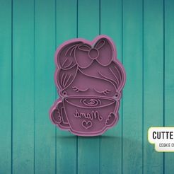 mamá-con-taza.jpg STL file Mom with cup Mom with cup・3D printing design to download