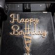 20221229_184450.jpg Happy Birthday cake topper. Cake decoration. HAPPY BIRTHDAY cake topper.