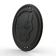 3.jpg Black panther logo 3D model