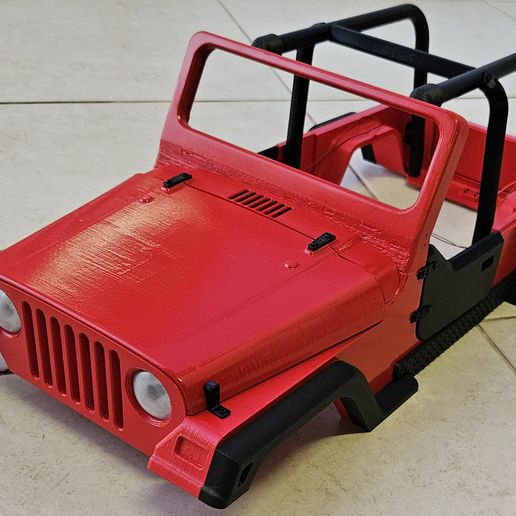 🪨 Carroçaria RC Rock Crawler à escala 1/10 de grande detalhe