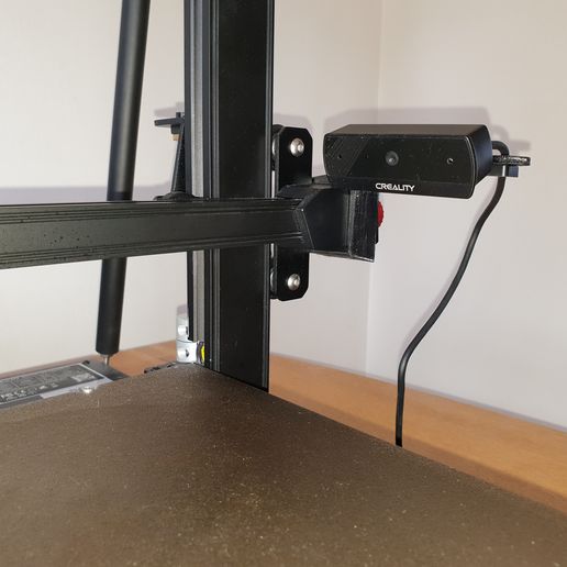 Cee namie ae ee STL file Creality CR-10 Smart Pro Camera Mount Bracket X2 and screw CR10・3D printable design to download, MyLifeInPrint
