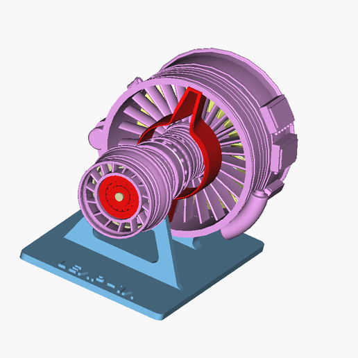 🤏 CFM LEAP-1A Jet Engine STL (Small Scale) | Airbus A320neo Turbofan ...
