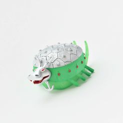 Printed, colored, assembled.jpg STL file Baby Turtle Ship・3D printable model to download