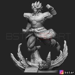 01.jpg STL file Broly super Saiyan version 02 from Broly movie 2019・3D printing template to download