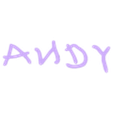 Andy letters font.stl ANDY toy story blocks / Crafts / embellishments/ wreath decor / bow decor