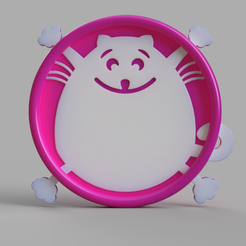 9115b442-1ee2-4eba-bcac-3aae32231713.png Free STL file Practical Different Cat Coaster for kids・3D printing idea to download, LayersnLines