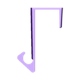 door_hook.stl Door hook with optional extension