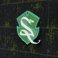 Hogwarts_Legacy_Slytherin_2023-Jun-08_08-03-46PM-000_CustomizedView19486319310_recortada.png 3MF file Slytherin Crest MMU (Hogwarts Legacy)・3D print object to download