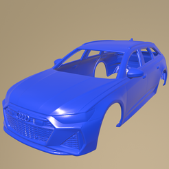 b09_013.png STL file Audi RS6 Avant 2019 PRINTABLE CAR BODY・3D printer design to download