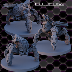 C.A.I.U_Front.png 3D-Datei [PACK] C.A.I.U. - Bereich Drohnenarmee・Design für 3D-Drucker zum herunterladen