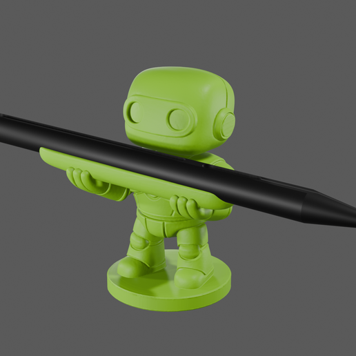 3D Robot Pen Stand - Robot Flash Drive Holder, Decorative Model