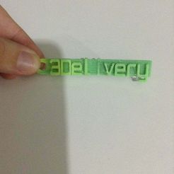 IMG_0012.jpg Free STL file 3Delivery Keychain Printeded with ABS in the Replicator 2・3D printer model to download