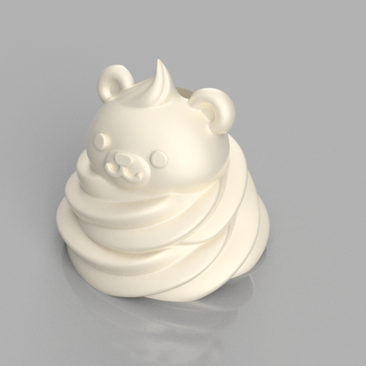 Lapicero de crema de osito 3D model