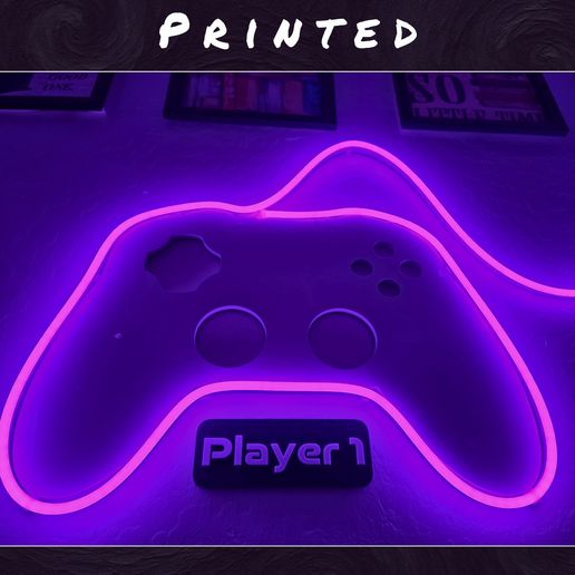 🚪 Player 1–4 Gamer Signs STL Files for 3D Printing – Customizable Game ...