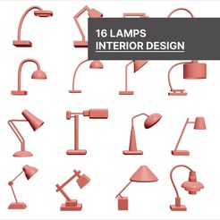 37.jpg STL file Perfect pack of 16 3D designer lamps for your Metaverse・3D printer model to download
