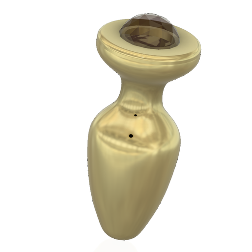 female anal plug Anus Expander with diamond face v12 3d print cnc STL  File for Cults