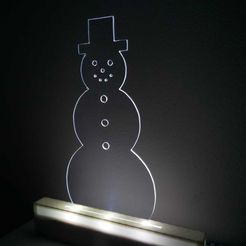 6.jpeg Snowman lamp