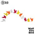 3.jpg Fire Birds for Wall Decor with Textured Wings (Set of 3)