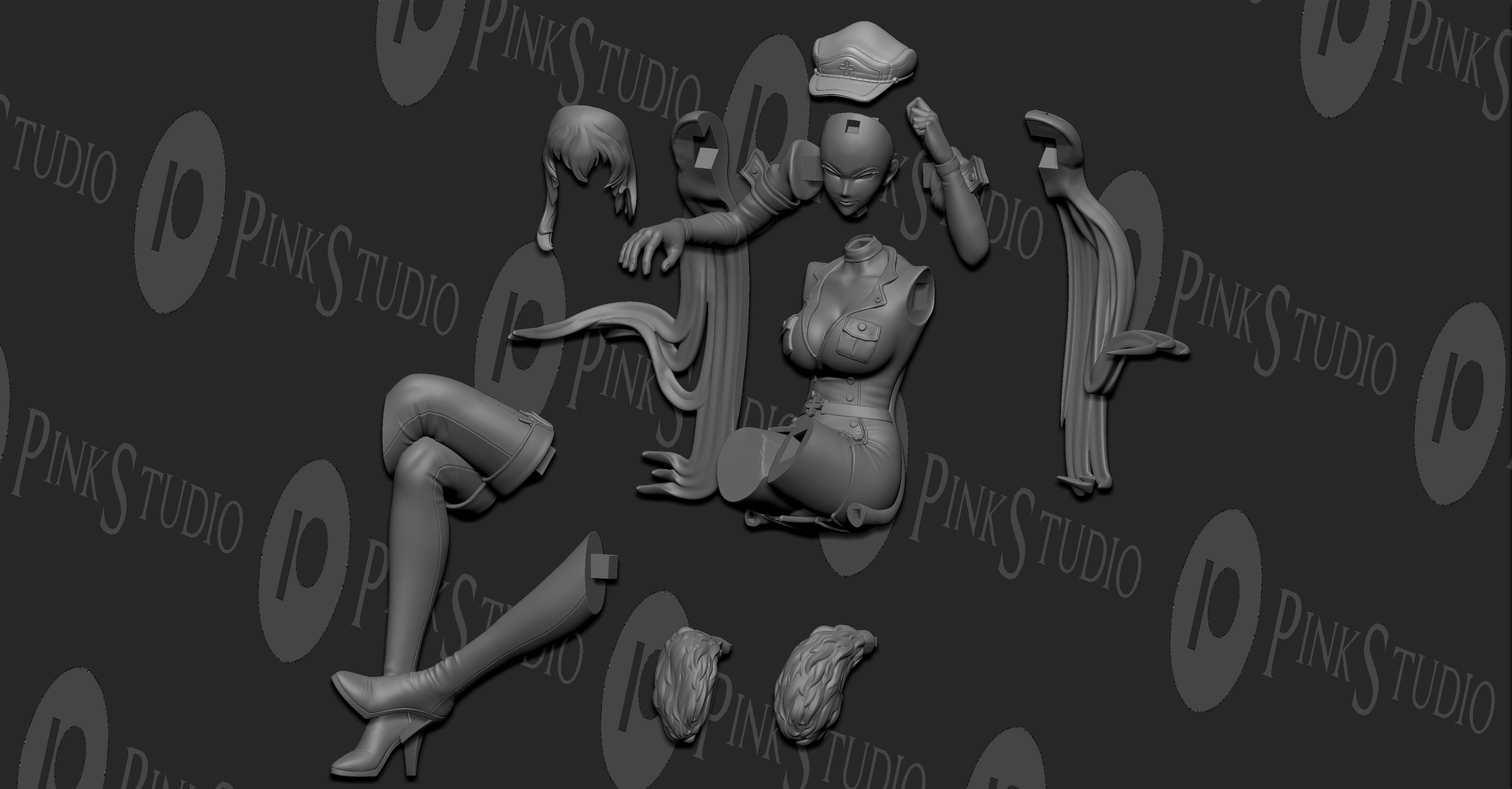 r3.jpg 3D-Datei Akame ga kill - Esdeath・3D-druckbare Vorlage zum herunterladen, PinkStudio