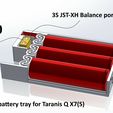 Taranis-Q-X7-Battery-Tray-Render.jpg Taranis Q X7 - 3S 18650 Battery bay