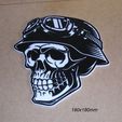 calavera-craneo-casco-motorista-militar-gafas-cartel.jpg Skull, skull, helmet, biker, biker, rocker, glasses, poster, sign, signboard, logo, logo, impresion3d