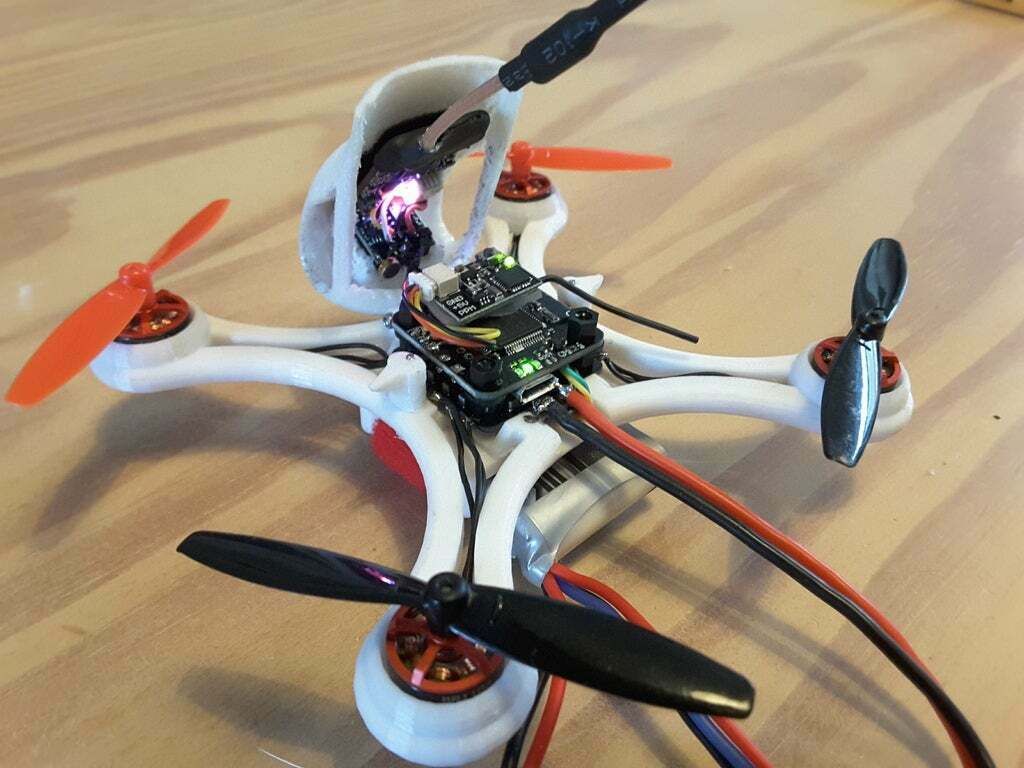 20170212_161320.jpg STL-Datei Mini Quadcopter fpv Racer 120mm micro FC lumenier racing F4 Brushless 1103 10.000kv 2S kostenlos herunterladen • Design zum 3D-Drucken, Microdure