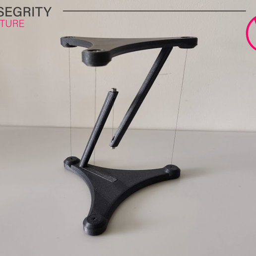 Tensegrity structure - screw assembly - 3D model önizlemesi