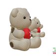 Valentine-Knitting-Bear-and-Pendant-13.jpg Valentine Knitting Bear and Pendant 3D Printable Model