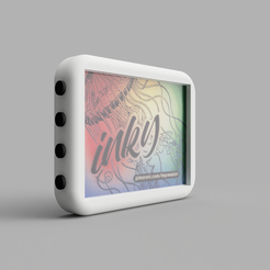 frame_inkyImpression-very_round_corners-2020-Dec-23_01-03-45PM-000_CustomizedView22461454695.png STL file Picture frame for pimoroni Inky Impression (ePaper/eInk/EPD) and raspberry pi zero・Design to download and 3D print