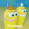 13.jpg SPONGE BOB SPONGE MILKSHAKE CUP X4