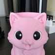 Zahnbecher-Katze-Bild-2.jpg Держатель зубной щетки для кошки - милый детский органайзер для ванной | 3D Printable STL