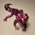 Leopard Gecko Articulated Toy, Print-In-Place Body, Snap-Fit Head, Cute Flexi