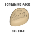 SCREAMING-FACE-STL-FILE-3.png Screaming face