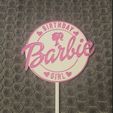barbie-birthday-topper.jpg Barbie - Birthday Girl Cake Topper
