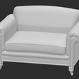 ytyp79.png Traditional 1950s Club Scroll Arm Sofa