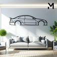 clk-dtm.png Wall Silhouette: Mercedes - clk dtm
