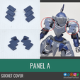 14.png Socket cover for 30 Minute Missions/ 30 Minute Sisters / Gundam Gunpla - PANEL A PRESUPPORTED