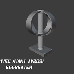 EGGBEAT.png Archivo 3D Trivec Avant AV2091 Antena batidora de huevos・Diseño para descargar y imprimir en 3D