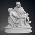09.jpg Low Poly Pieta Statue