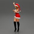 Girl-0006.jpg Lovely Santa Girl in Christmas Dress Posing