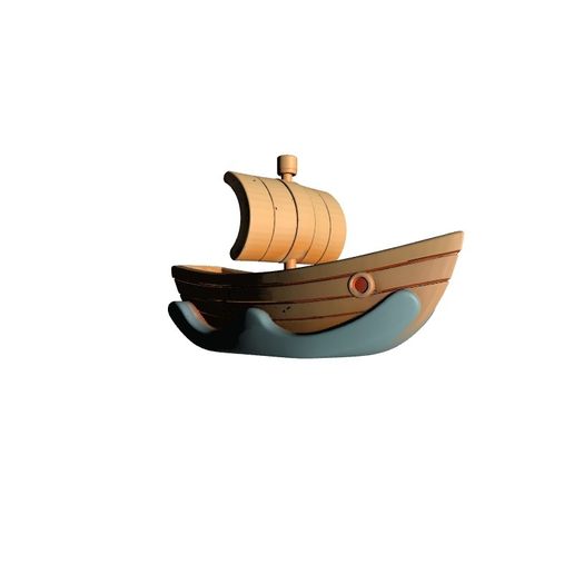 left_front.jpg Modèle de bateau à voile moderne avec aviron pour le voyage