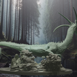 3.0.png Evenshade Lake Drake Diorama - Vorgestützt