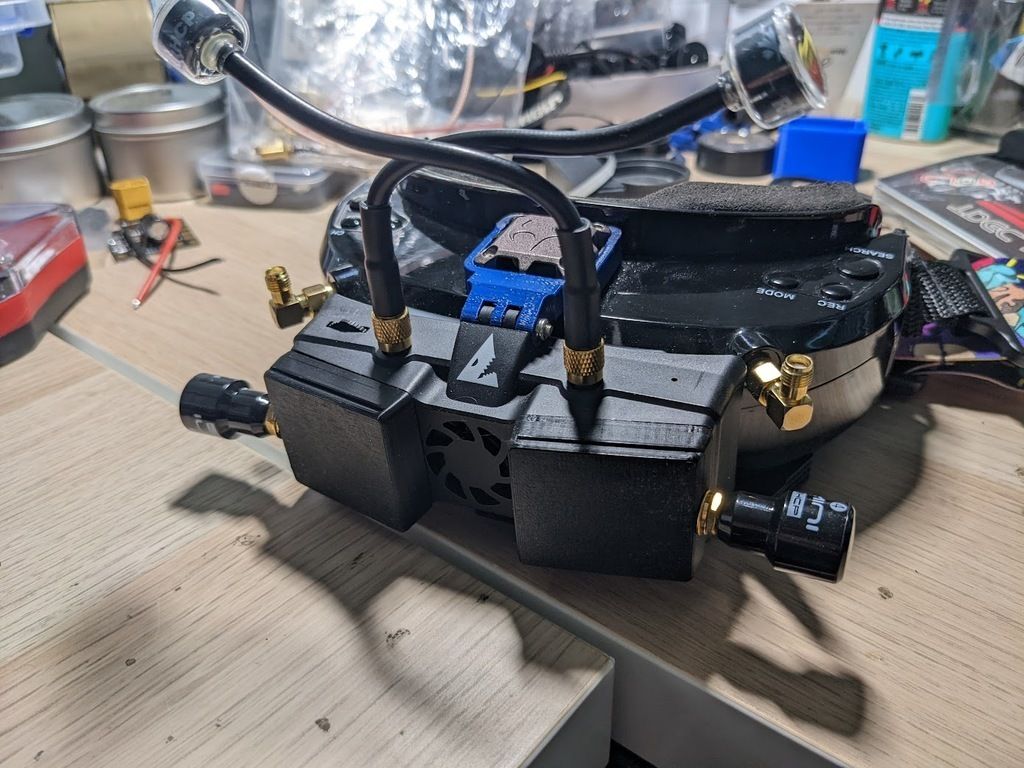 Free STL file Shark Byte VRX sma with hdzero vrx rail・3D print design ...